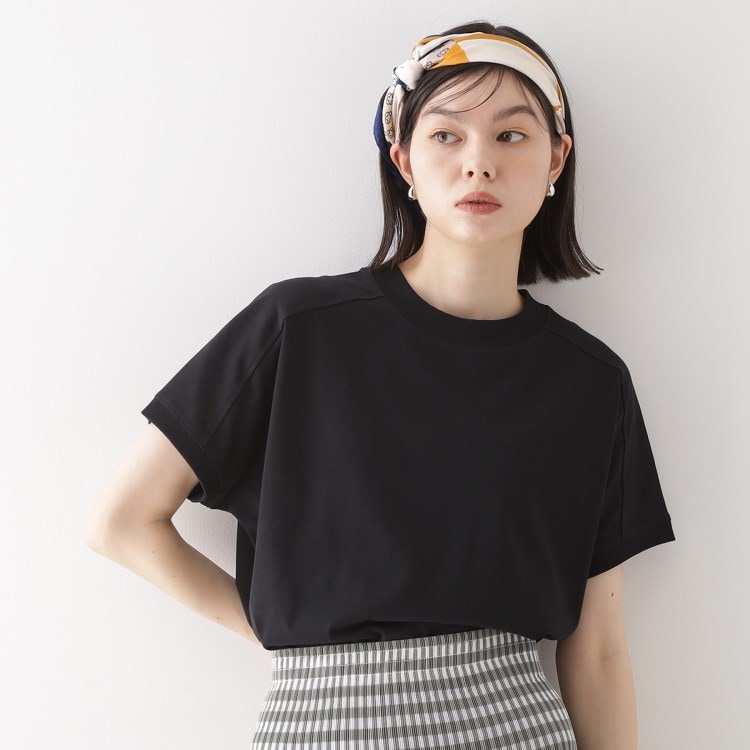 ザ ショップ ティーケー（ウィメン）(THE SHOP TK(Women))のフレンチ袖プルオーバー【毛玉になりにくい/接触冷感/UV/洗濯機OK】 カットソー