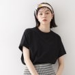 ザ ショップ ティーケー（ウィメン）(THE SHOP TK(Women))のフレンチ袖プルオーバー【毛玉になりにくい/接触冷感/UV/洗濯機OK】 ブラック(019)