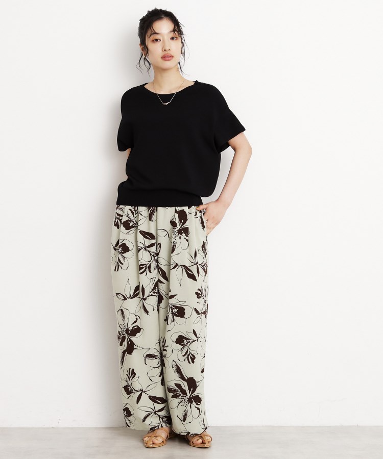 ザ ショップ ティーケー（ウィメン）(THE SHOP TK(Women))のさらさらフレアスリーブニット【毛玉になりにくい/UV/洗濯機OK】7
