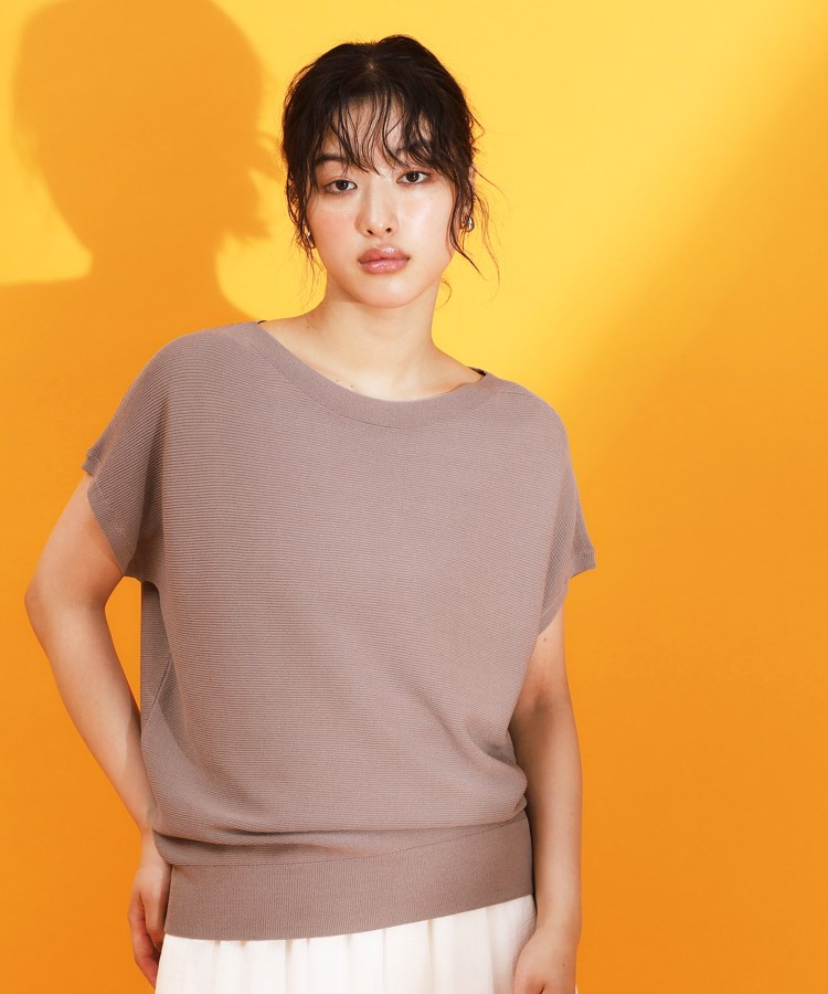 ザ ショップ ティーケー（ウィメン）(THE SHOP TK(Women))の【人気シリーズ】美人フレンチニット/体型カバー/毛玉になりにくい/洗濯機OK トープ(054)