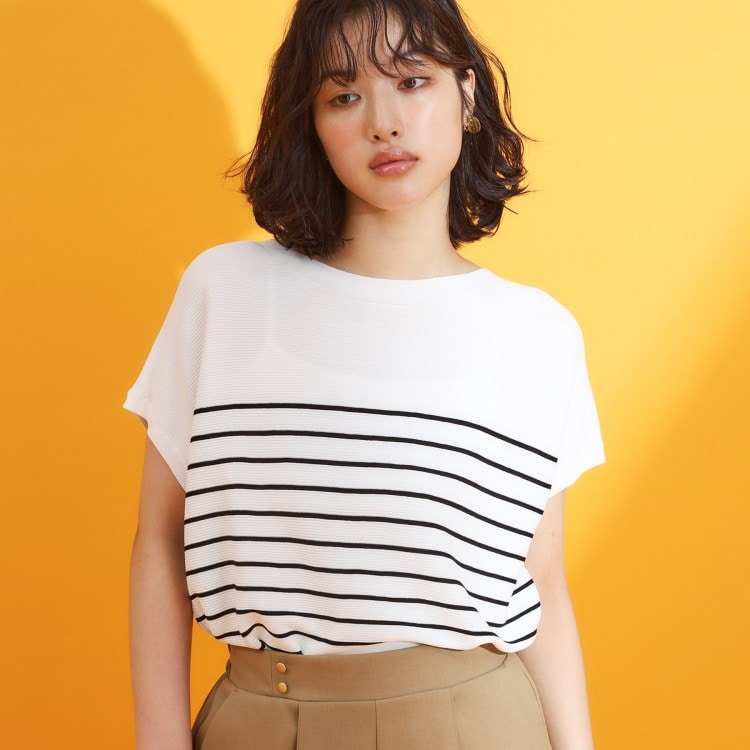 ザ ショップ ティーケー（ウィメン）(THE SHOP TK(Women))の【人気シリーズ】美人フレンチニット/体型カバー/毛玉になりにくい/洗濯機OK ニット/セーター