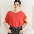 ザ ショップ ティーケー（ウィメン）(THE SHOP TK(Women))の【人気シリーズ】美人フレンチニット/体型カバー/毛玉になりにくい/洗濯機OK オレンジ(067)