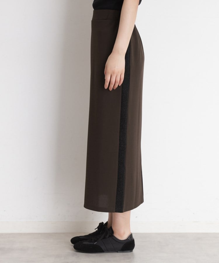 ザ ショップ ティーケー（ウィメン）(THE SHOP TK(Women))のサイドラメラインタイトスカート【洗濯機OK】10