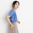 ザ ショップ ティーケー（ウィメン）(THE SHOP TK(Women))の麻調シアーフリルギャザーブラウス【洗える】9