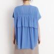 ザ ショップ ティーケー（ウィメン）(THE SHOP TK(Women))の麻調シアーフリルギャザーブラウス【洗える】15