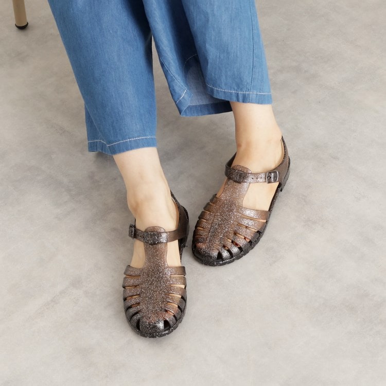 ザ ショップ ティーケー（ウィメン）(THE SHOP TK(Women))のラバーグルカサンダル サンダル・ミュール