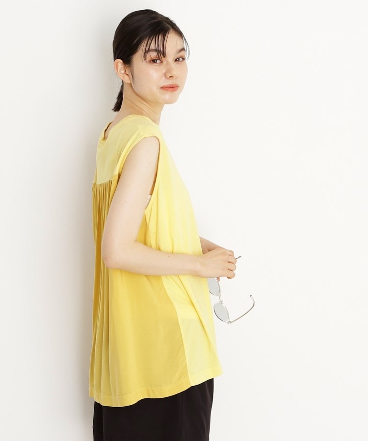 ザ ショップ ティーケー（ウィメン）(THE SHOP TK(Women))の布帛切替フォトTシャツ【洗える】5