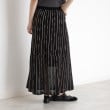 ザ ショップ ティーケー（ウィメン）(THE SHOP TK(Women))のラメシアーニットストライプスカート【毛玉になりにくい／洗濯機OK】1