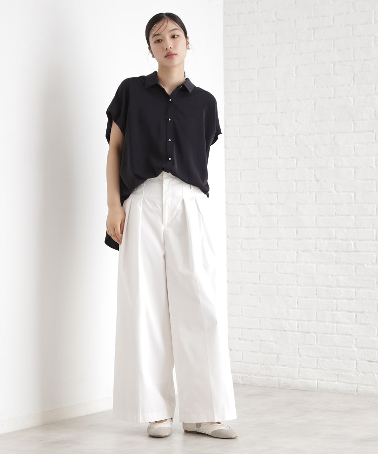 ザ ショップ ティーケー（ウィメン）(THE SHOP TK(Women))の衿付きブラウス【接触冷感/洗濯機OK/UV/セットアップ可】7