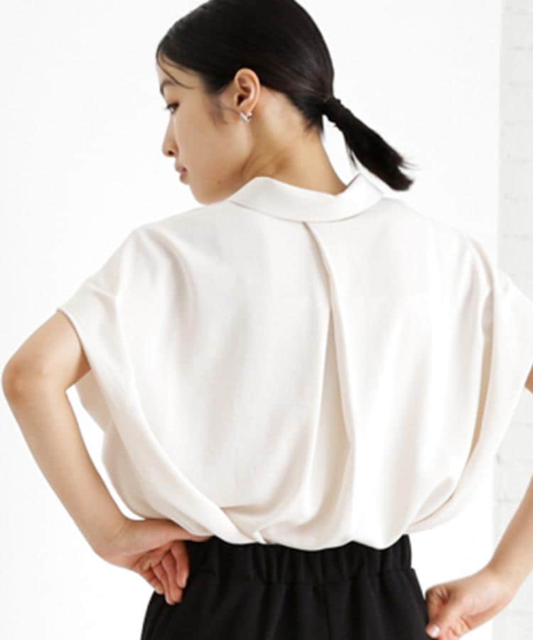 ザ ショップ ティーケー（ウィメン）(THE SHOP TK(Women))の衿付きブラウス【接触冷感/洗濯機OK/UV/セットアップ可】1