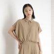 ザ ショップ ティーケー（ウィメン）(THE SHOP TK(Women))の衿付きブラウス【接触冷感/洗濯機OK/UV/セットアップ可】 ベージュ(052)