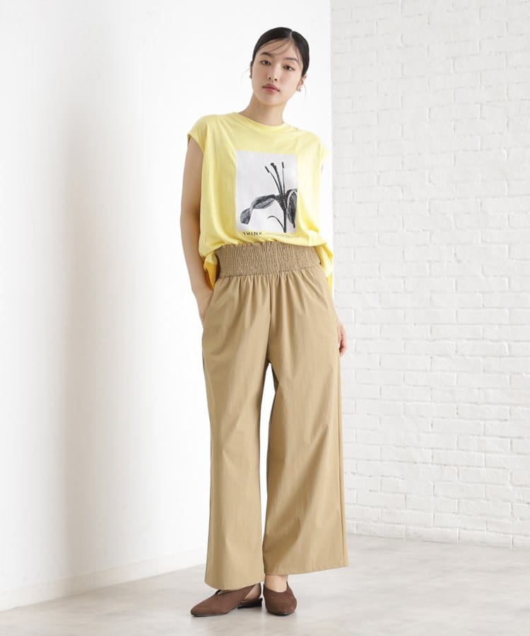 ザ ショップ ティーケー（ウィメン）(THE SHOP TK(Women))のウエストシャーリングパンツ【撥水/接触冷感/UV/洗濯機OK】6