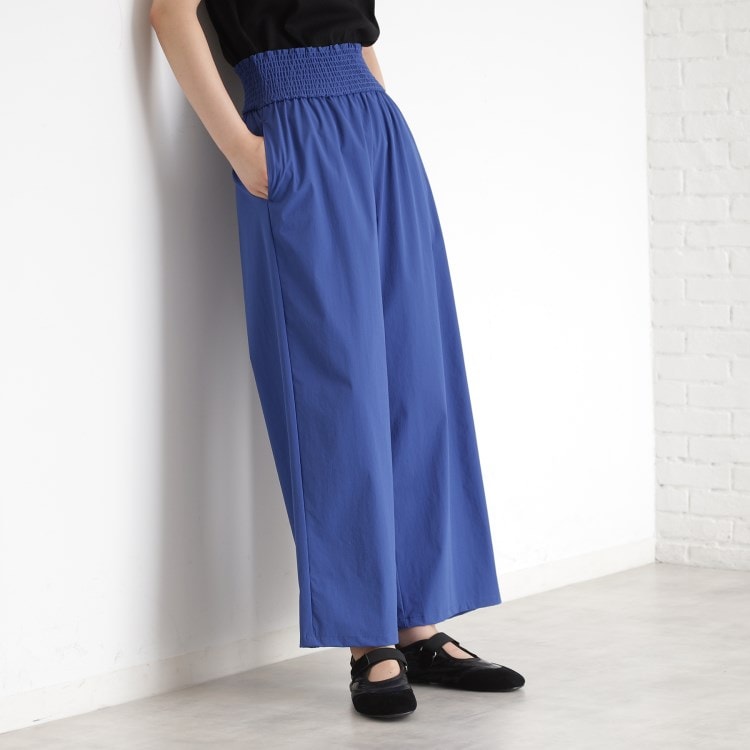 ザ ショップ ティーケー（ウィメン）(THE SHOP TK(Women))のウエストシャーリングパンツ【撥水/接触冷感/UV/洗濯機OK】 フルレングスパンツ