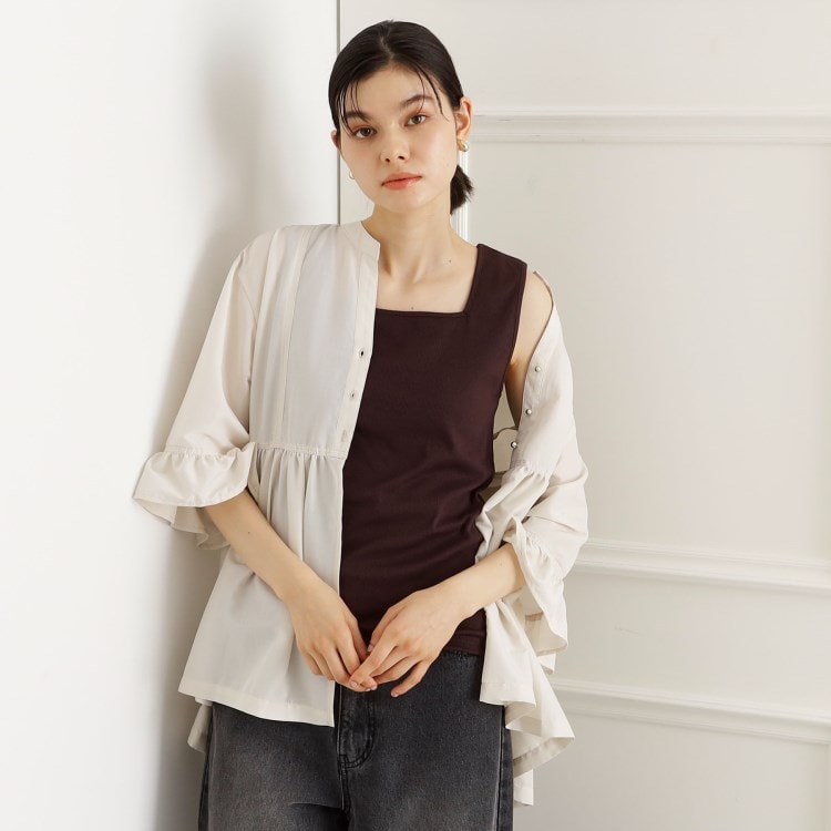ザ ショップ ティーケー（ウィメン）(THE SHOP TK(Women))の【2WAY】スクエアタンク／接触冷感／洗濯機OK タンクトップ・キャミソール