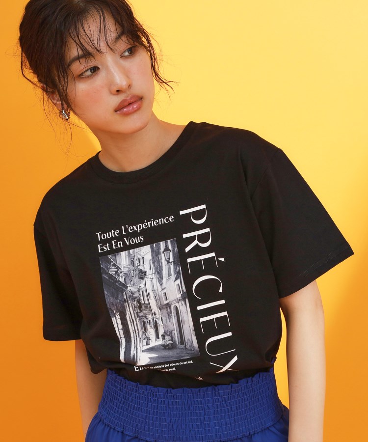 ザ ショップ ティーケー（ウィメン）(THE SHOP TK(Women))のフレンチフォトアソートTシャツ【接触冷感/UV/毛玉になりにくい/洗濯機OK】14