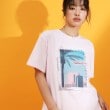 ザ ショップ ティーケー（ウィメン）(THE SHOP TK(Women))のフレンチフォトアソートTシャツ【接触冷感/UV/毛玉になりにくい/洗濯機OK】 ライトピンク(470)