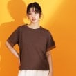 ザ ショップ ティーケー（ウィメン）(THE SHOP TK(Women))の【人気デザイン追加！】袖シアーTシャツ/接触冷感/UV/洗濯機OK ブラウン(043)