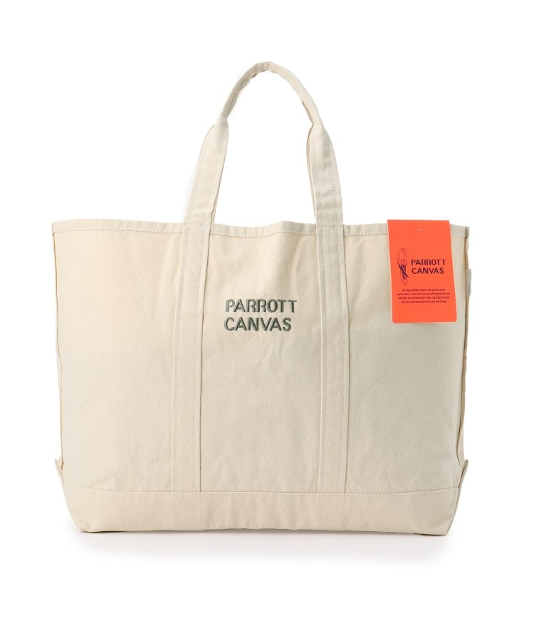 ザ ショップ ティーケー（ウィメン）(THE SHOP TK(Women))の【別注】PARROTT CANVAS トートバッグ アイボリー(004)