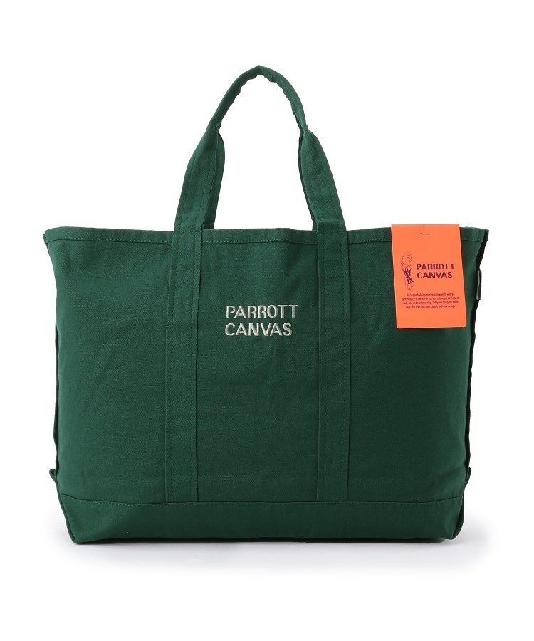 ザ ショップ ティーケー（ウィメン）(THE SHOP TK(Women))の【別注】PARROTT CANVAS トートバッグ ダークグリーン(023)