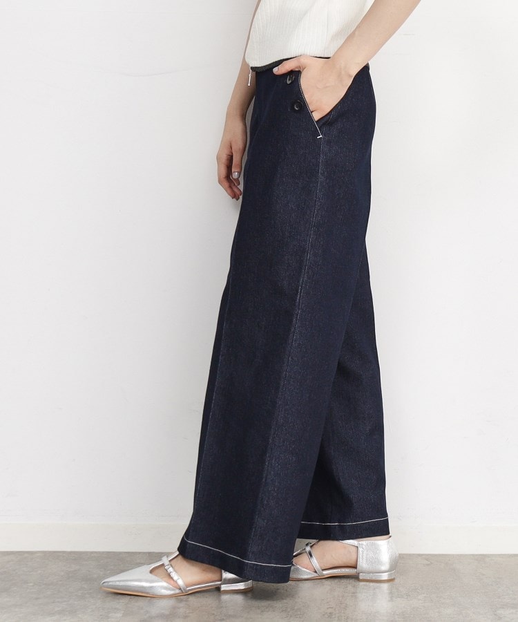 ザ ショップ ティーケー（ウィメン）(THE SHOP TK(Women))の【美脚/オ―ルシーズン】デニムマリンパンツ/洗濯機OK15