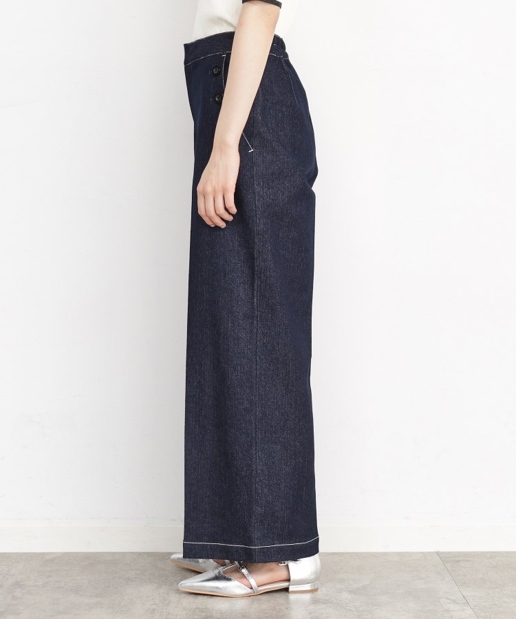 ザ ショップ ティーケー（ウィメン）(THE SHOP TK(Women))の【美脚/オ―ルシーズン】デニムマリンパンツ/洗濯機OK20