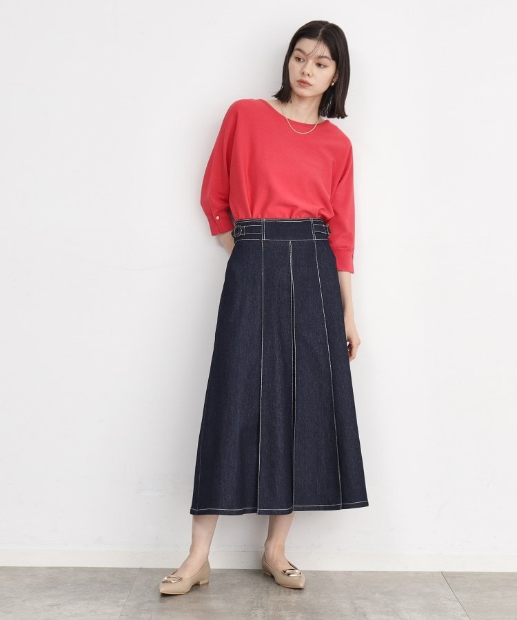 ザ ショップ ティーケー（ウィメン）(THE SHOP TK(Women))の【オールシーズン】デニムタックスカート/洗える6