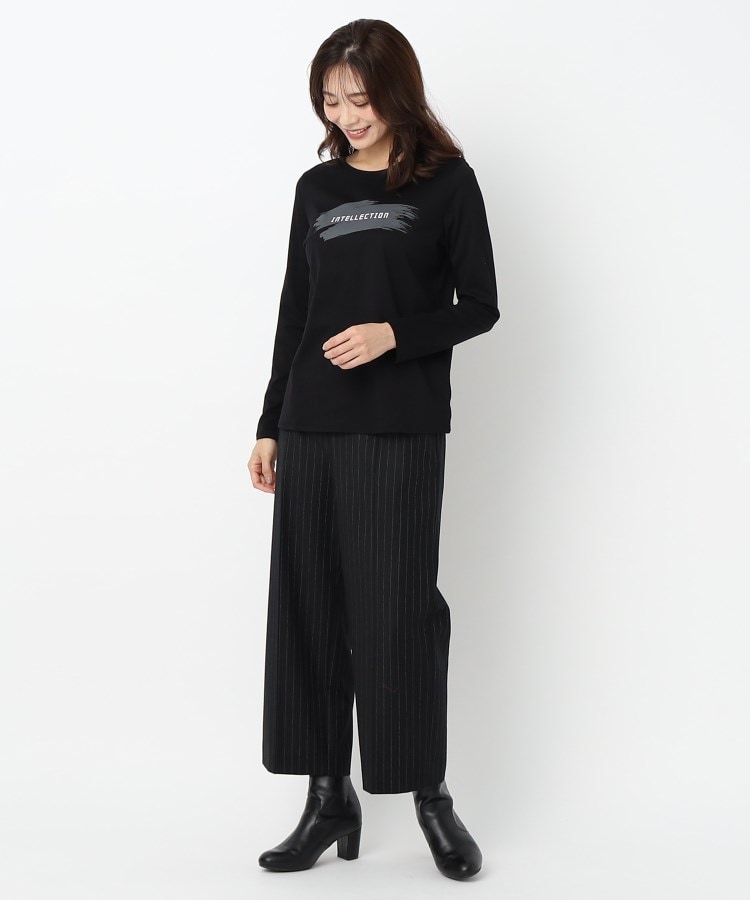 インテレクション(INTELLECTION)の【洗える】ブラッシュ×ロゴポイント長袖Tシャツ17
