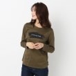 インテレクション(INTELLECTION)の【洗える】ブラッシュ×ロゴポイント長袖Tシャツ19