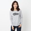 インテレクション(INTELLECTION)の【洗える】ブラッシュ×ロゴポイント長袖Tシャツ38