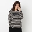 インテレクション(INTELLECTION)の【洗える】ブラッシュ×ロゴポイント長袖Tシャツ34