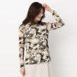 インテレクション(INTELLECTION)の【洗える】迷彩柄チュールハイネックプルオーバー11