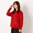 インテレクション(INTELLECTION)の【ニードルパンチ×ロゴ】丸首プルオーバーニット12
