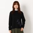 インテレクション(INTELLECTION)の【ニードルパンチ×ロゴ】丸首プルオーバーニット20