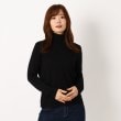インテレクション(INTELLECTION)の【洗える】ハイネック薄手プルオーバージャージ ブラック(019)