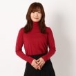 インテレクション(INTELLECTION)の【洗える】ハイネック薄手プルオーバージャージ レッド(063)