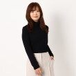 インテレクション(INTELLECTION)の【洗える・ストレッチチュール】ハイネックプルオーバー ブラック(019)