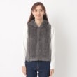 インテレクション(INTELLECTION)の【フェイクファー×ジャージ】フーテッドベスト1