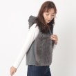 インテレクション(INTELLECTION)の【フェイクファー×ジャージ】フーテッドベスト21