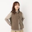 インテレクション(INTELLECTION)の【洗える】フーテッドジャージベスト ブラウン(040)