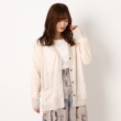 インテレクション(INTELLECTION)の【メタリックヤーン】ブロック配色カーディガンニット グレージュ(050)