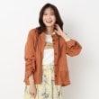 インテレクション(INTELLECTION)の極薄デニムフーテッドジャケット キャメルブラウン(041)