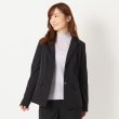 インテレクション(INTELLECTION)の【ストレッチ・軽量素材】ナイロンタフタテーラードジャケット ブラック(019)