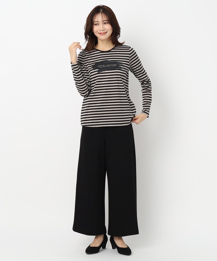 インテレクション(INTELLECTION)の【セットUP可商品×ウエストゴム】キレイ目シルエットガウチョパンツ9