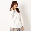 インテレクション(INTELLECTION)の【洗える】ミニ衿長袖カッターシャツ アイボリー(004)