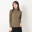 インテレクション(INTELLECTION)の【洗える・ストレッチ】チュールハイネックプルオーバー トープ(054)