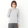 インテレクション(INTELLECTION)の【しなやか・洗える】ややハイネックインナープルオーバージャージ グレー(012)