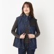インテレクション(INTELLECTION)の【デニム×タフタコンビ】キルトデザインベスト ネイビー(094)