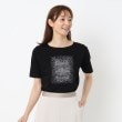 インテレクション(INTELLECTION)の【洗える】デザインポイントTシャツ ブラック(019)