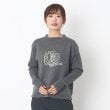 インテレクション(INTELLECTION)のジャカードイラストカジュアルプルオーバーニット チャコールグレー(013)