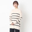 インテレクション(INTELLECTION)のサイドボタンチュニック丈プルオーバーニット アイボリー(004)